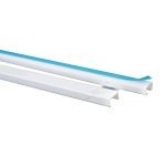 CANALETA LISA 13 X 7MM X 2.00 MTS C/ADHESIVO BLANCO