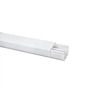 CANALETA LISA 60 X 40MM X 2.00 MTS C/DIVISION BLANCO