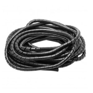 ESPIRAL CABLE 6 MM X 10 MTS 2 - 5 X 16 AWG NEGRO