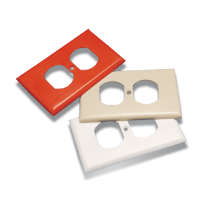 TAPA TOMA DOBLE LEVITON MARFIL