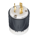 CLAVIJA TURNLOK CON SEGURO DE GIRO L-620, 20A, 250V 2FASES+TIERRA