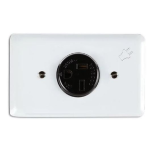 TOMA INCRUSTAR BIF.P/TRABADA 2 X 20A  250V CON POLO