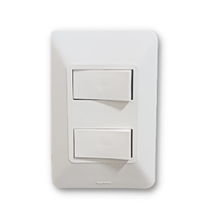 INTERRUPTOR DOBLE - ELIT-BLANCO