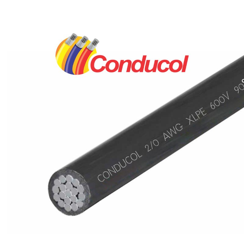 INTER ELECTRICAS Cable de Aluminio Aislado No 2 AWG Serie 8000 THHN
