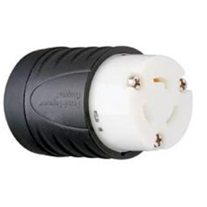 TOMACORRIENTE AEREO TURNLOK CON SEGURO DE GIRO L-620, 20A, 250V 2FASES+TIERRA