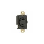 TOMACORRIENTE INCRUSTAR CON SEGURO DE GIRO L-630 30A, 250V 2FASES+TIERRA