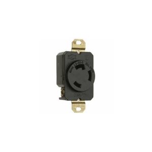 TOMACORRIENTE INCRUSTAR CON SEGURO DE GIRO L-630 30A, 250V 2FASES+TIERRA