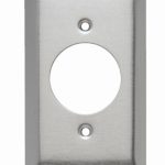 TAPA METALICA PARA TOMACORRIENTE DE INCRUSTAR TURNLOK