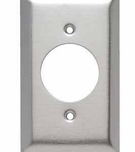 TAPA METALICA PARA TOMACORRIENTE DE INCRUSTAR TURNLOK