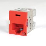 TRACJACK CAT 6A CLARITY, UTP 10G ROJO