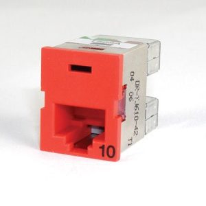 TRACJACK CAT 6A CLARITY, UTP 10G ROJO