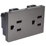 TOMA DUPLEX 2PT+T 15AMP 3 MODULOS ARTEOR-MAGNESIO