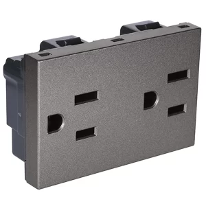 TOMA DUPLEX 2PT+T 15AMP 3 MODULOS ARTEOR-MAGNESIO