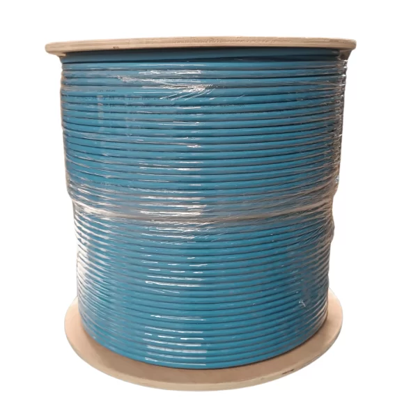 CABLE CATEGORIA 6A U/UTP 500Mhz 10G 23AWG AZUL CARRETE X 500 MTS LSZH