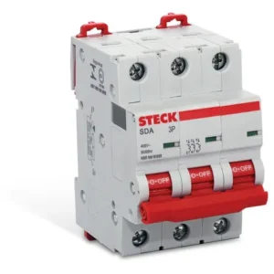 MINI INTERRUPTOR TRIPOLAR      P/RIEL OMEGA 3X32A 6KA